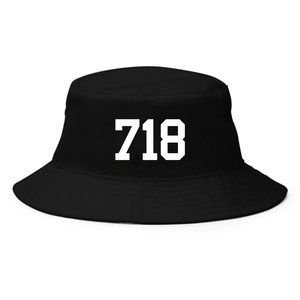 718 Area Code Bucket Hat, New York City, Staten Island, Queens, Bronx, Brooklyn